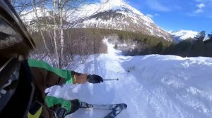 Поехал на горных лыжах с горы Чегет в первый раз ! #27.02.2022