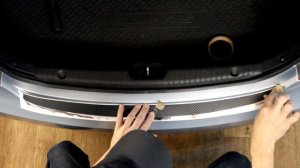 Наклейка на задний бампер для Hyundai Solaris (Хендай Солярис)