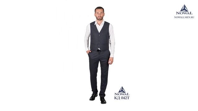 Мужские костюмы оптом NowaL 042Т. Классический деловой костюм от российского производителя, Москва.
