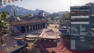 Тест технологии AMD Radeon Chill в игре AC: Odyssey - включено