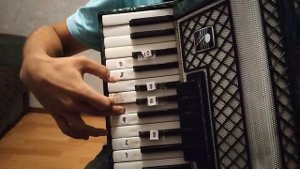 Мелодия НОКИА, на аккордеоне, по цифрам))