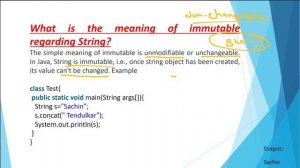 String || string object || why is string is immutable in  java || string constant pool