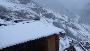 Прекрасный вид с окна на село Сантлада 02.03.2023г