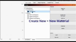 Create A Material Library in Lightburn