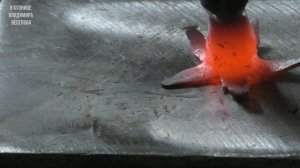 Ковка гвоздики (гвоздика из металла, холодная ковка) часть 2 / Making a steel flower (carnation) p.