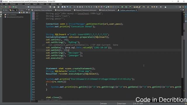 Callable_satement_orcal and Mysql in JDBC смотреть онлайн