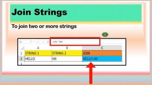 String Join Function | MS-Excel | 19