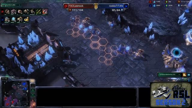 FXOLeenock vs RoX.KIS.TitaN Game 3: Ritmix RSL - [Starcraft II] смотреть онлайн
