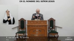 Santo Culto a Dios - 27/08/2020 19:00