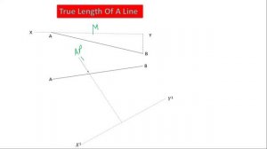 ? 2 - ENGINEERING DRAWING-How to produce the True length of A line