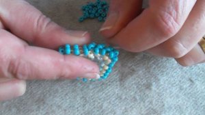 Beaded Square pendant Part 2.AVI