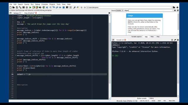Simple Encryption. Caesar Cipher | Python Mini Project
