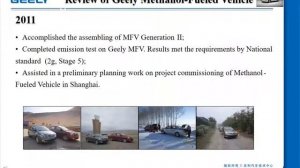 1st Symposium on Advancing Methanol Engines - Speech Note by Xianyang Jin, Geely