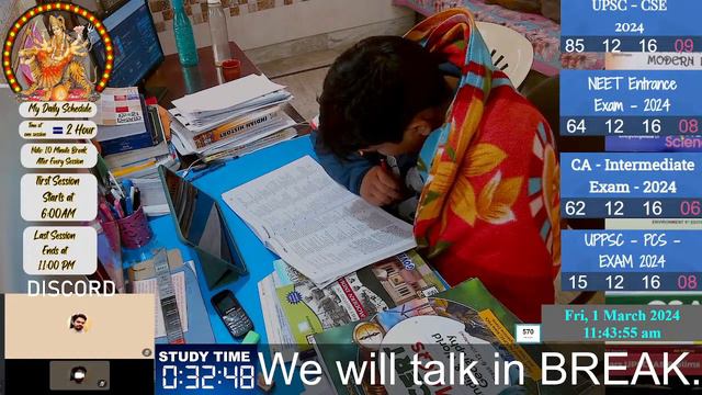 🔴16-HOUR Study with Me Live | UPSC IAS | Rain Sounds | #pomodoro | Full DAY study #Day158, 1st Marc смотреть онлайн