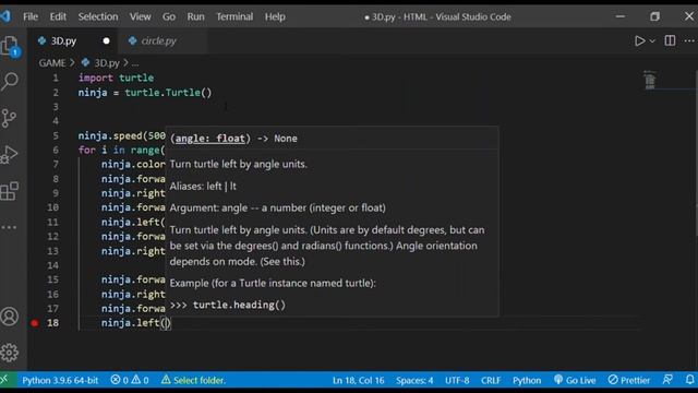 Python Project? #3D Animation Creat By Python✅.......#pythonprogramming #pythonprojects