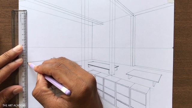 How to Draw a Library in 2-Point Perspective Step by Step смотреть онлайн