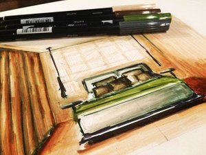 1-ый Первый, лучший мастер-класс по скетчингу для дизайнеров интерьера с нуля!