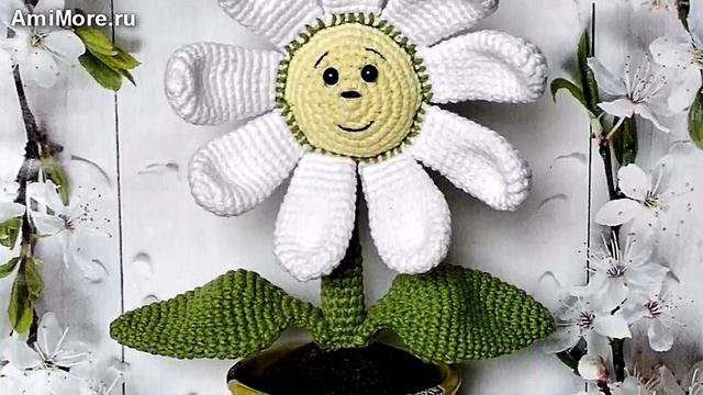 Амигуруми: схема Цветка в горшке. Игрушки вязаные крючком - Free crochet patterns. смотреть онлайн