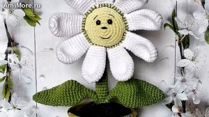 Амигуруми: схема Цветка в горшке. Игрушки вязаные крючком - Free crochet patterns.