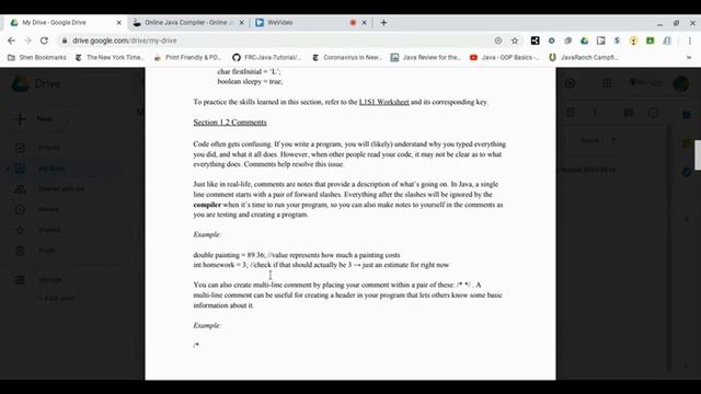 Team 20 Programming - 2021 Java Lesson 1 смотреть онлайн