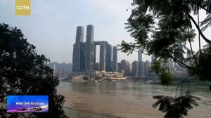 Live: A view of Chongqing's skyline and Chaotianmen Port