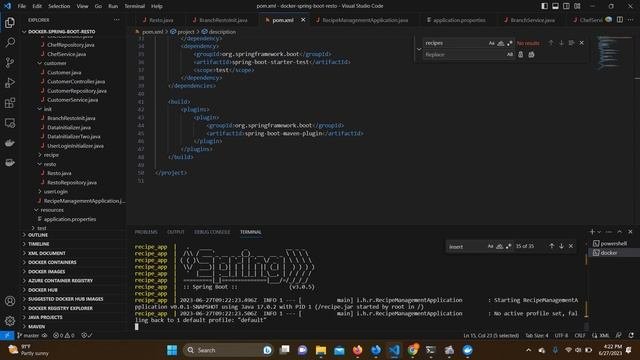 Java Spring Boot API Resto Docker