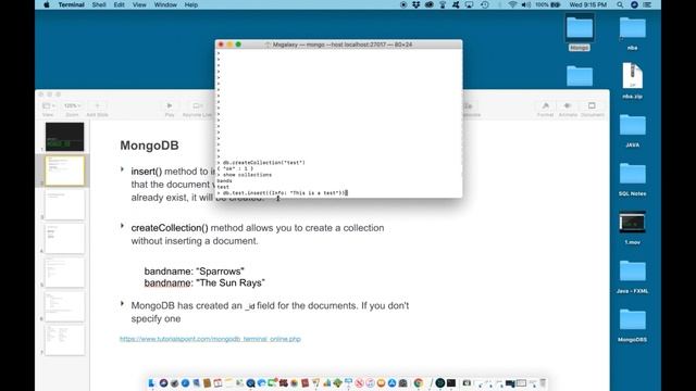 MongoDB - The Beginners Bootcamp - Create Collection смотреть онлайн