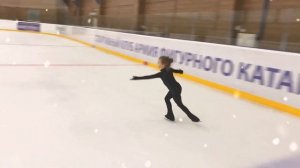 Двойной тулуп! Фигурное катание! Лебедева Мирослава! Lebedeva Miroslava! Аксель и двойной сальхов!