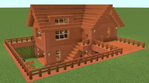 Майнкрафт - Как построить базу выживания из акации. Minecraft