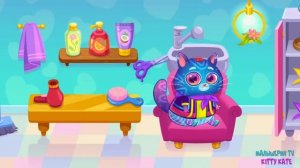 ?Котик Бубу ЗАБОЛЕЛ? Салон красоты для котика Bubbu Игра #бубу