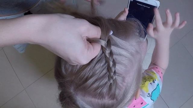 Прическа изогнутая коса наизнанку. Самый легкий способ плетения.