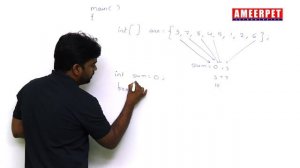 Sum of Array Elements in Java | By Srinivas | Ameerpet Technologies