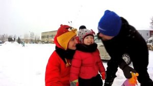 Делаем яркие СНЕЖНЫЕ ФИГУРЫ ИЗ СНЕГА!!! Украшаем площадь к новому 2017 году!