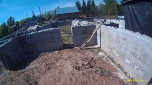 строим дом монолитный полистирол бетон часть№1