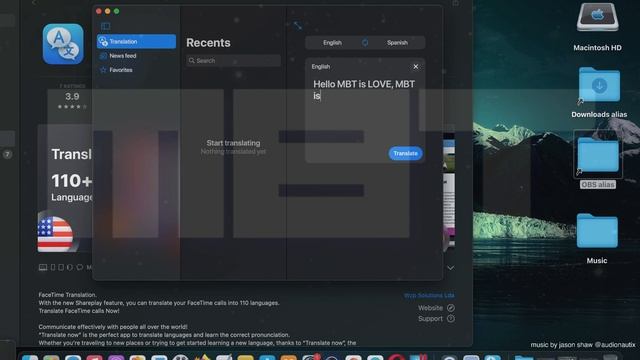 Translate Now Translator App MAC Basic Overview - Mac App Store