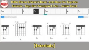 Ridho Rhoma & Sonet 2 Band - Lets Have Fun Together [Karaoke - Key Bm (Transpose C#m)-Guitar Chord]