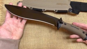 Мачете Kershaw Camp 10 сталь 65MN, рукоять FRN Tan