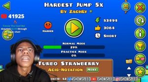 iShowSpeed BREAKS PC Playing Geometry Dash ?