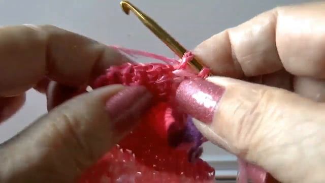 Коврик крючком "Цветные стрелки" из полипропиленовой пряжи. Часть 1.