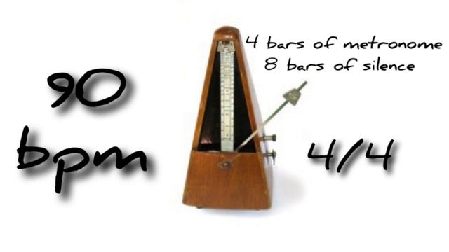 90 bpm metronome with silence 4/4 смотреть онлайн