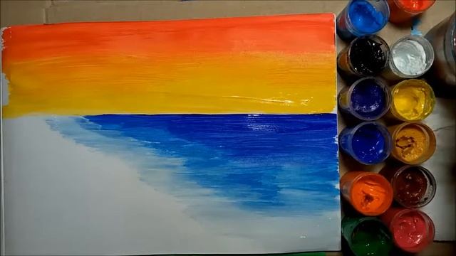 УРОК #3/ Пляж на закате для начинающих детей от 5 до 11 лет смотреть онлайн