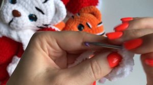 Большой вязаный тигр / Crochet Christmas tiger tutorial / Neujahrstiger häkeln / Часть 3