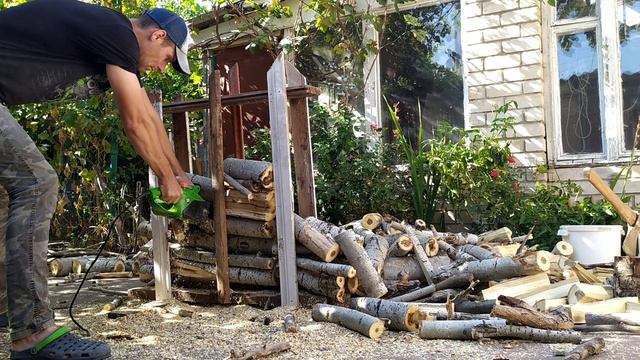 Стойка для распила дров. смотреть онлайн