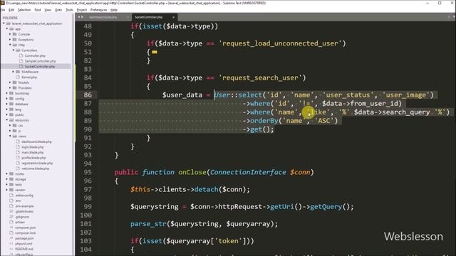 Chat Application in Laravel using Ratchet Websockets - Search User - 8 смотреть онлайн
