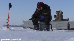 Очень красивый кино. Камское устье, Татарстан, база "3 БЕРЕГА" зимняя рыбалка. фильмы ДИВЕРА