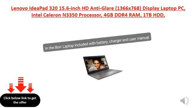Lenovo IdeaPad 320 15.6-inch HD Anti-Glare (1366x768) Display Laptop PC смотреть онлайн