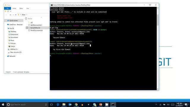 4 Adding Files and GIT Logs смотреть онлайн