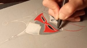 Рисуем театральную маску