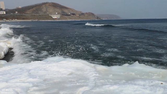 Ледяной берег, бухта Соболь, Владивосток