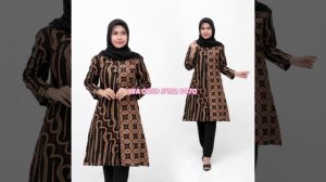 TREND MODEL BAJU TUNIK BATIK (MOTIF TERBARU 2021)